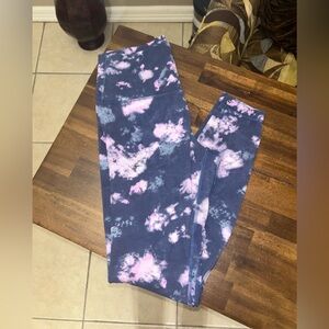 Lululemon leggings size 10 Tie Dye Align Purple Blue Galaxy